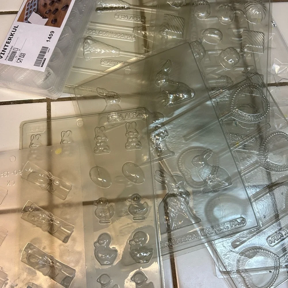 HUGE LOT candy & lollipop molds EIFFEL TOWER VALENTINES COOKIE CUTTERS